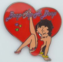 Betty Boop Hearts Lapel Pin / Badge