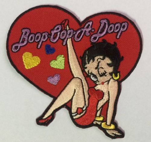 Betty Boop Heart Cloth Patch