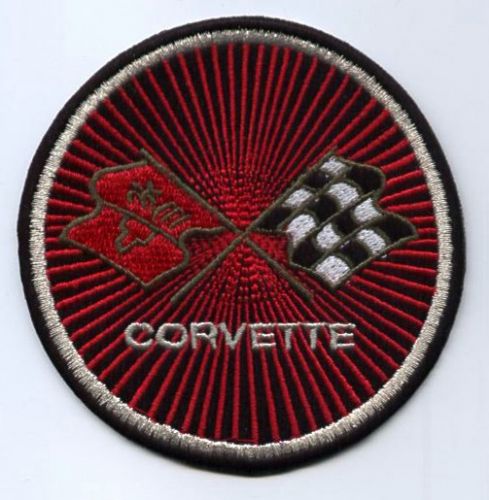 Corvette Round Embroidered Cloth Patch