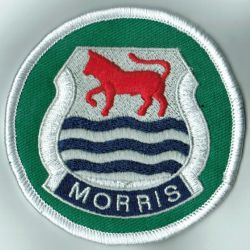 Morris Round Embroidered Cloth Patch