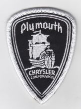 Plymouth Shield Embroidered Patch