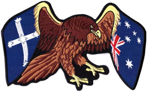 Eureka Australia Winged Flag Eagle Back Patch