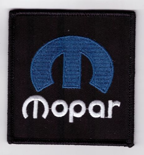 Mopar Blue M Embroidered Cloth Patch