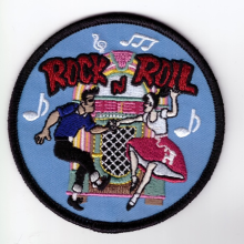 Rock and Roll Dancers Embroidered Patch