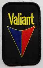 Valiant Red&Blue on Black Patch