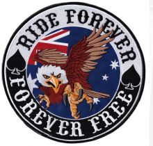 Ride Forever Embroidered Back Patch