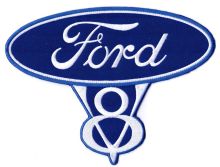 Ford Classic V8 Embroiderd Cloth Back Patch
