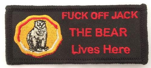 Fuck off Jack Embroidered Patch