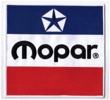 Mopar 3 Colour Embroidered Back Patch