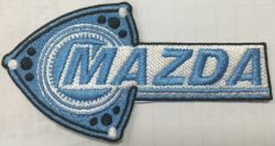 Mazda Rotary Blue  Embroidered Cloth Patch