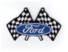 Ford Racing Flags Embroidered Patch