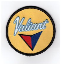 Valiant Round Yellow Embroidered Patch
