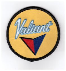 Valiant Round Yellow Embroidered Patch