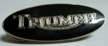 Triumph Black Oval Badge/Lapel-pin