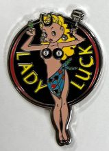 Lady Luck Metal Badge/Lapel-pin