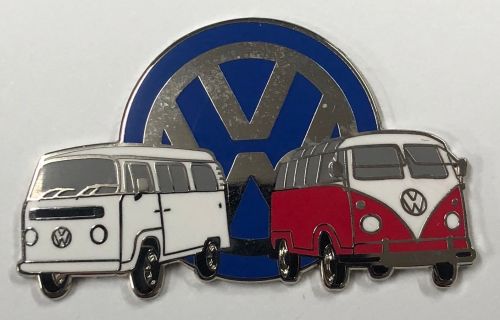 VW Kombi Duo Retro Lapel-Pin Badge 