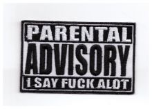 Parental Advisory Embroidery Patch