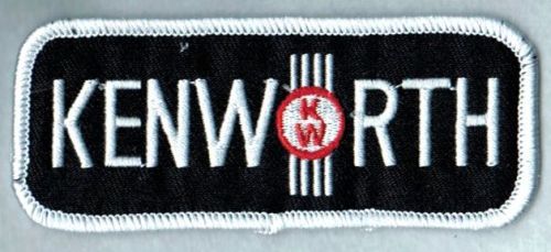 Kenworth Oblong Black Embroidered Cloth Patch