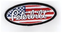 Peterbilt Truck Oval Embroidered cloth Patch