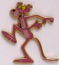Pink Panther Metal Badge/Lapel-pin