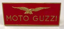 Moto Guzzi Red Oblong Badge
