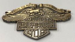 American Muscle Brass Eagle Wings Badge/Lapel-Pin