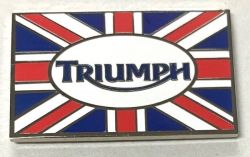 Triumph Oblong Flag Badge/Lapel-pin