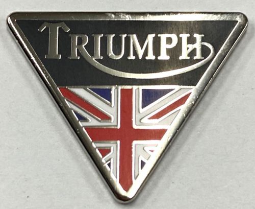 Triumph Triangle and Flag Metal Badge/Lapel-pin