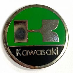 Kawasaki Green Round Metal Badge/Lapel-pin