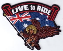 Australia Live to Ride Sml Patch