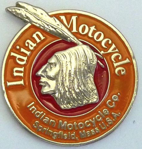 Indian Springfield round Metal Badge/Lapel-pin