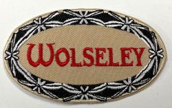 Wolseley Oval Beige Embroidered Cloth Patch