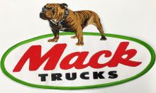 Mack Bull Dog Truck Embroidered Cloth Back Patch