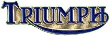 Triumph Script Metal Badge/Lapel-pin