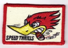 Speed Thrills Embroidered Patch