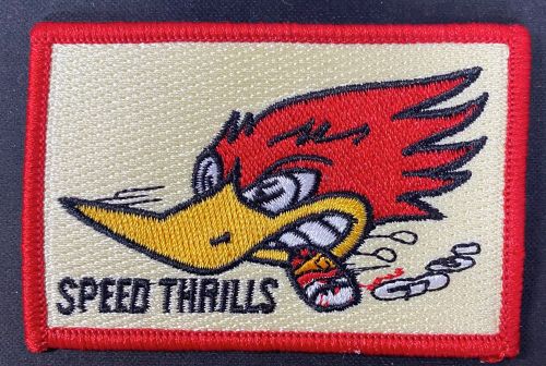 Speed Thrills Embroidered Patch