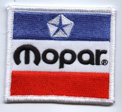 Mopar 3 Colour Embroidered Patch