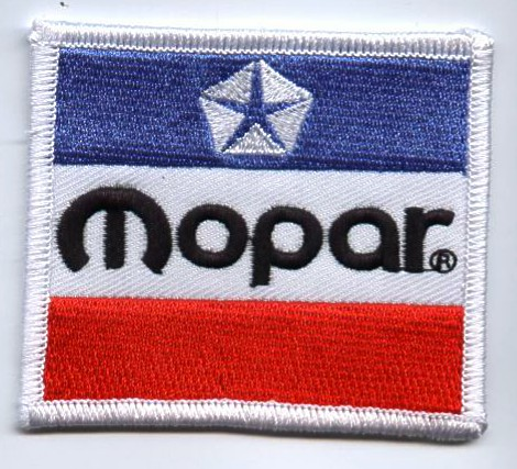 Mopar 3 Colour Embroidered Patch