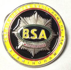 BSA Round Yellow Badge