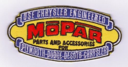 Chrysler Engineered Mopar Parts Embroidered Patch
