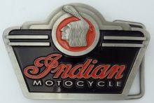 Indian Motocycle Pewter Belt Buckle