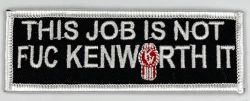 Kenworth Job Embroidered Cloth patch