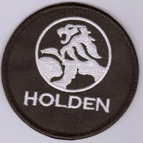 Holden Retro B/W Round Embroidered Cloth Patch