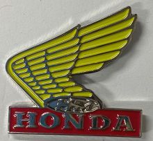 Yellow Wings CBR, K2, Goldwing, Motorcycle Metal Badge/Lapel-pin