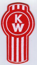 Kenworth Tall Red Embroidered Cloth Patch
