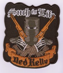 Ned Kelly 2 Guns Embroidered Cloth Patch