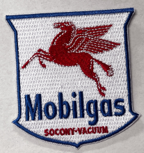 Mobilgas Flying Horse Embroidered Cloth Patch