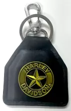 American Muscle Round Brass Logo Keyriing/Fob