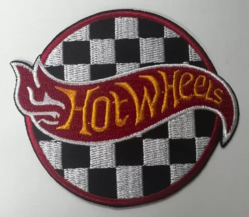 Hotwheels Chequered embroidered cloth Patch