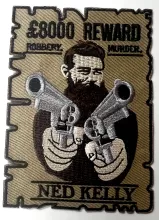 Ned Kelly 8000 embroidered cloth Patch